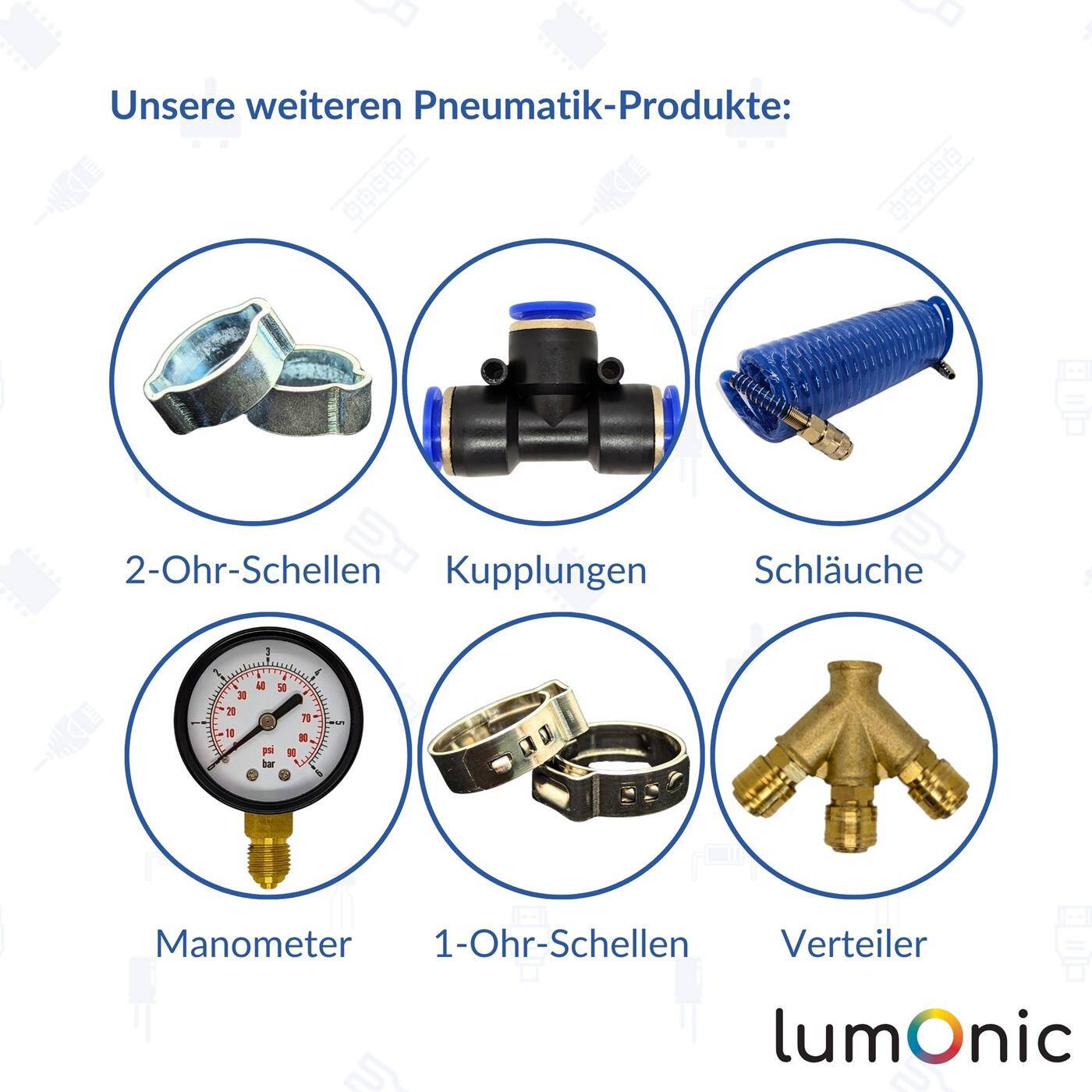 Kugelhahn sechskant mit Knebelgriff 1/8 Zoll 2 x Innengewinde verchromtes Messing Absperrhahn für Druckluft Werkstatt