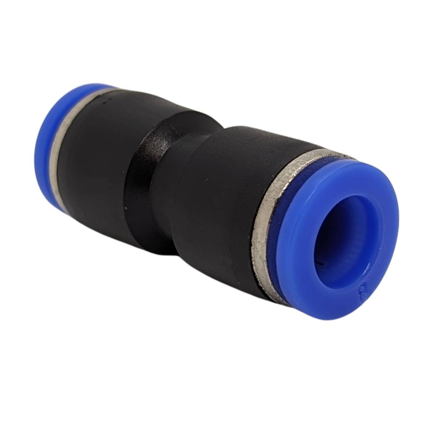 PU Schlauch Steckverbinder 8mm gerade Schnellverschluss pneumatischer Steckverbinder Schlauchverbinder Druckluft & Automatisierung
