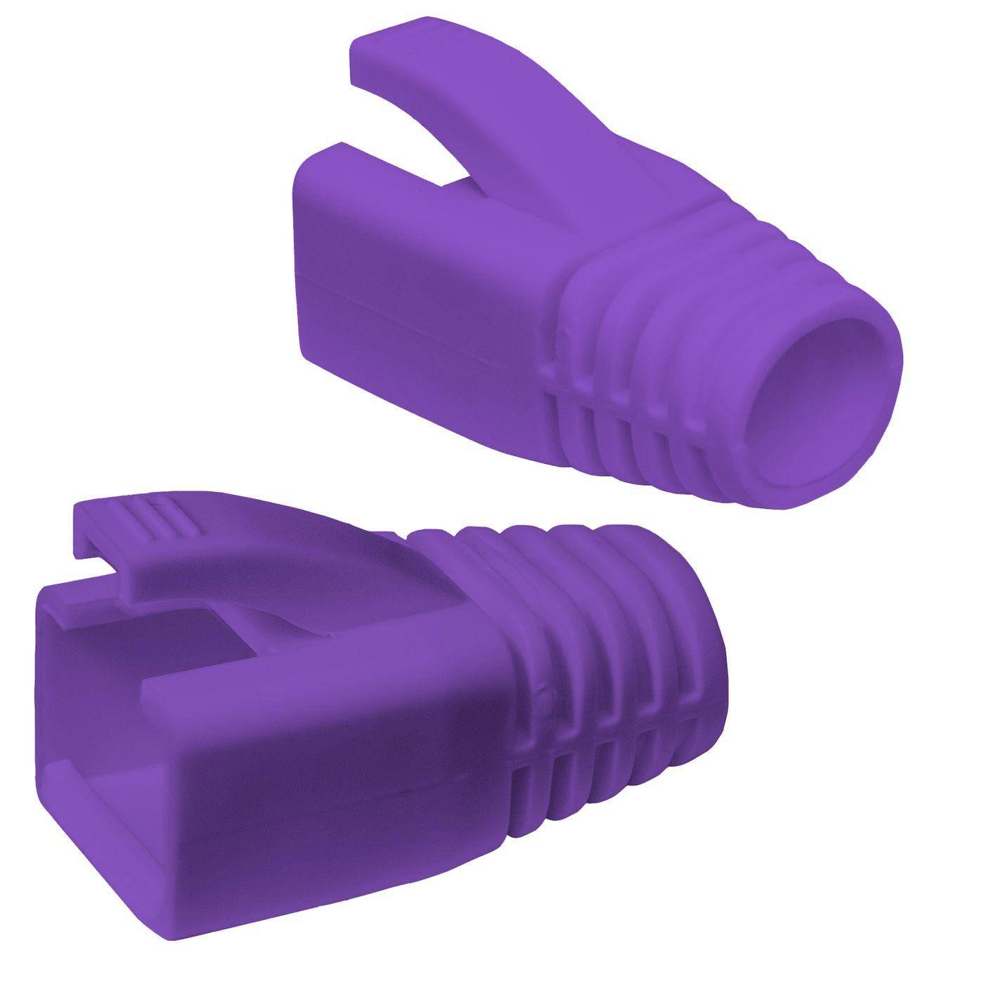 10x Network connector RJ45 Plug Purple CAT5 CAT6 CAT7 LAN gold plated contacts