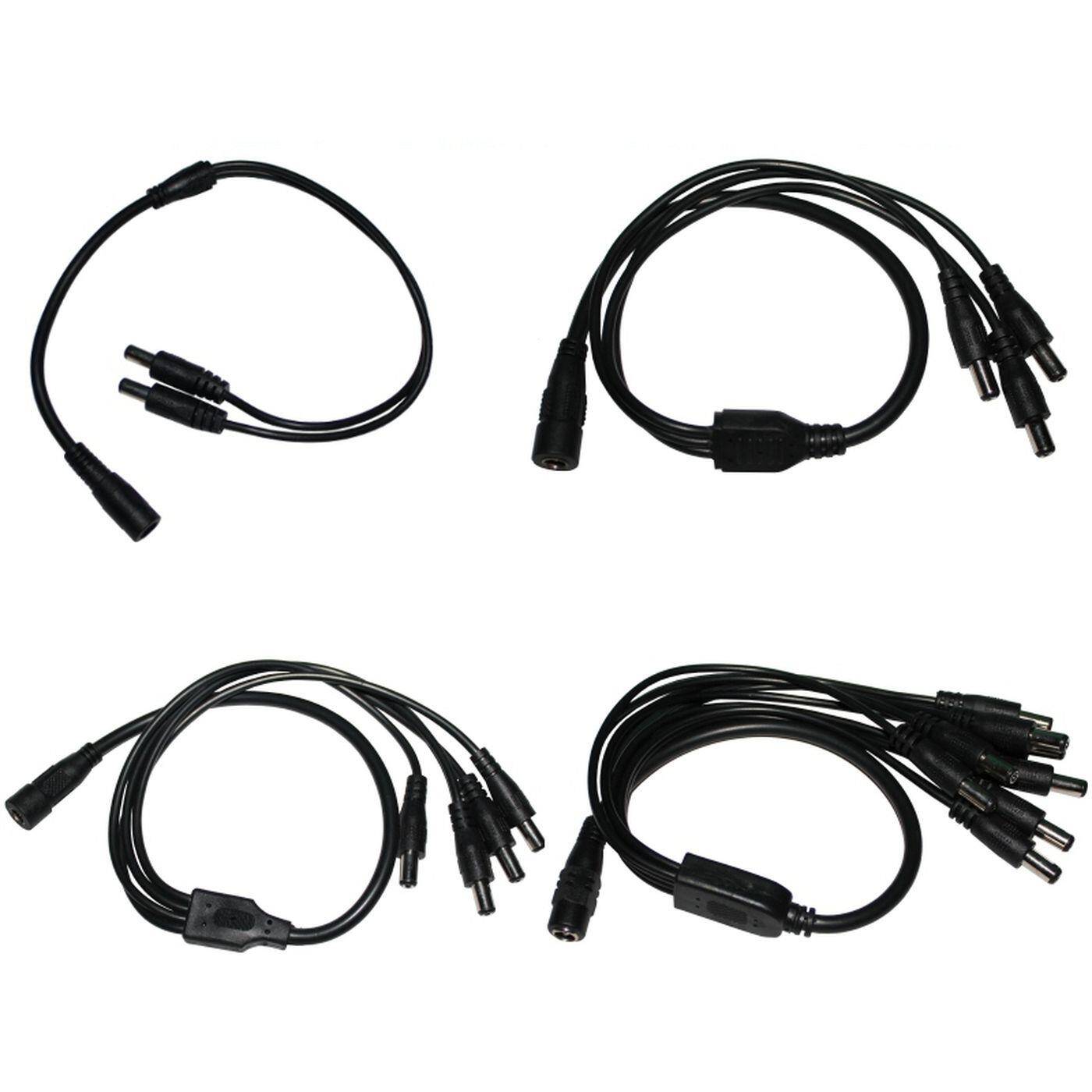 1 zu 2 LED DC Verteiler 40cm DC Buchse -> 2x DC Stecker 5,5/2,1mm Schwarz 1 zu 2 LED DC Verteiler 40cm DC Buchse -> 2x DC Stecker 5,5/2,1mm Schwarz