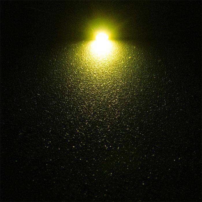 10x Superhelle LEDs SMD 0805 Gelb mit Kupferlackdraht 20cm + 12V Vorwiderstand