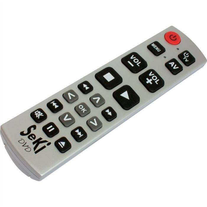Universal Fernbedienung SeKi DVD Silber Lernfähig für Senioren + Kinder Universal Fernbedienung SeKi DVD Silber Lernfähig für Senioren + Kinder