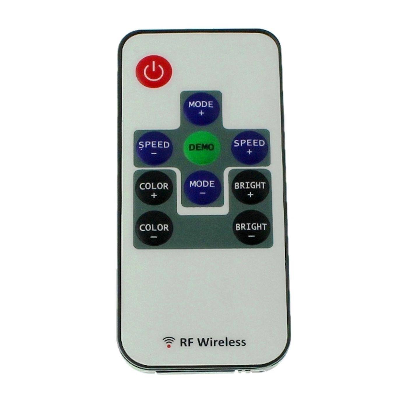 Mini RGB LED RF 10Key Controller 12...24V 144W RGB; 4-Pin