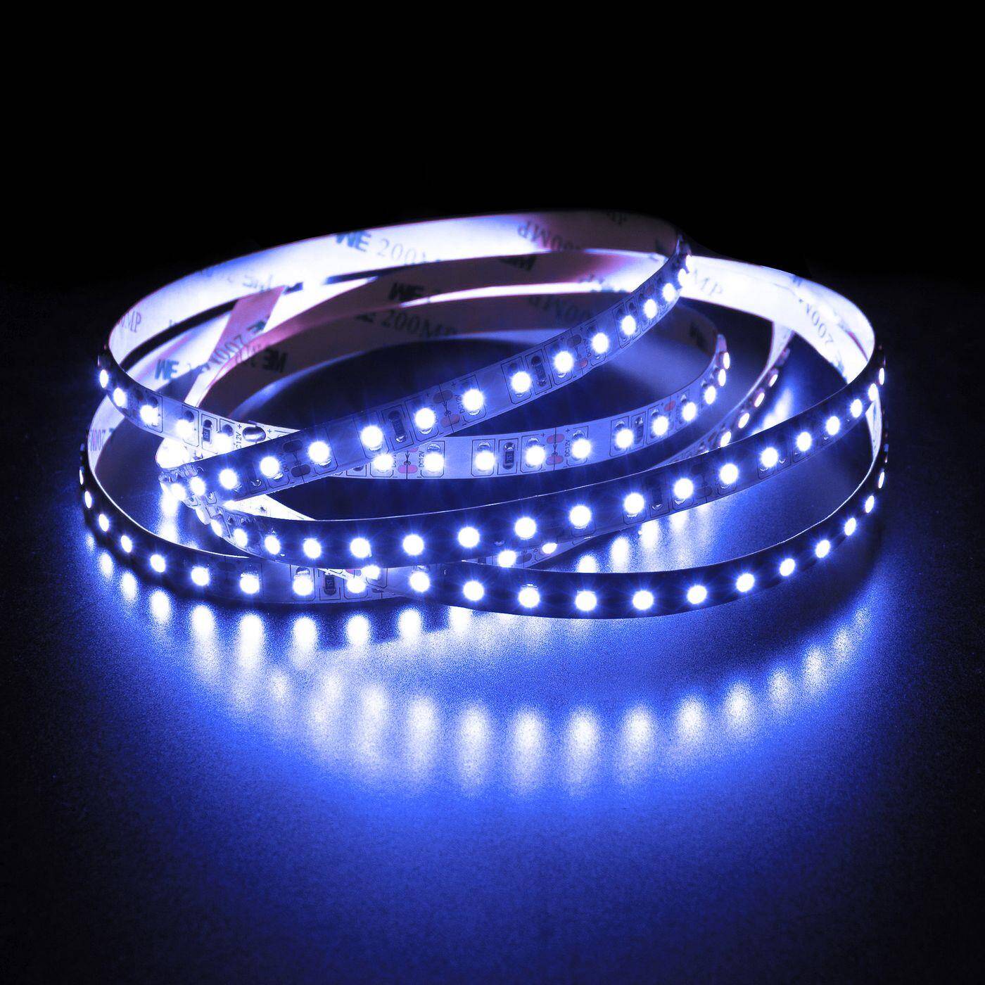 5m (500cm) LED Streifen Band Leiste 12V Blau IP20 600LEDs 120LED/m SMD3528
