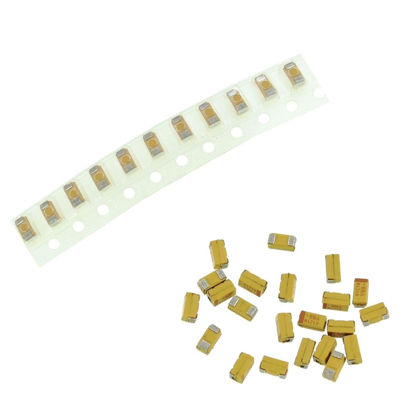 Tantal Kondensator SMD A 10µF 10V 125°C 3,2x1,6mm AVX TAJA106M010R 10uF