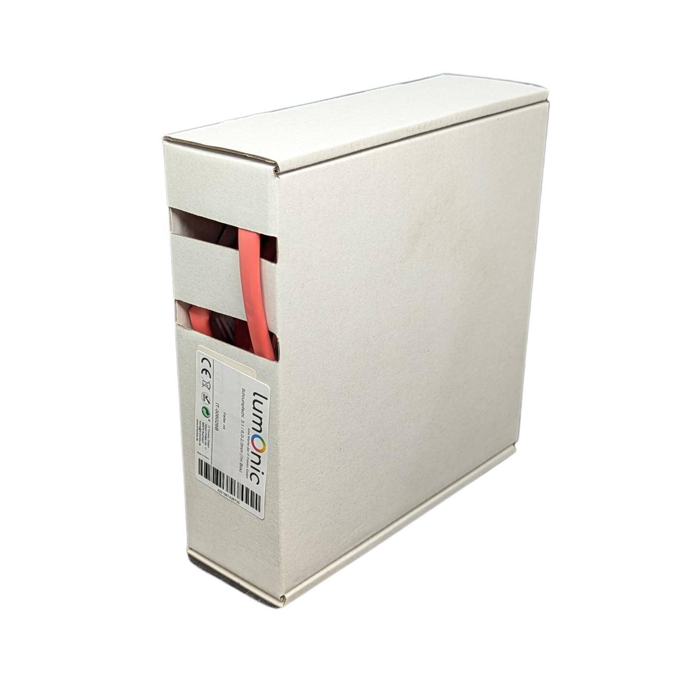 7m Schrumpfschlauch Box 3:1 6 -> 2mm Rot