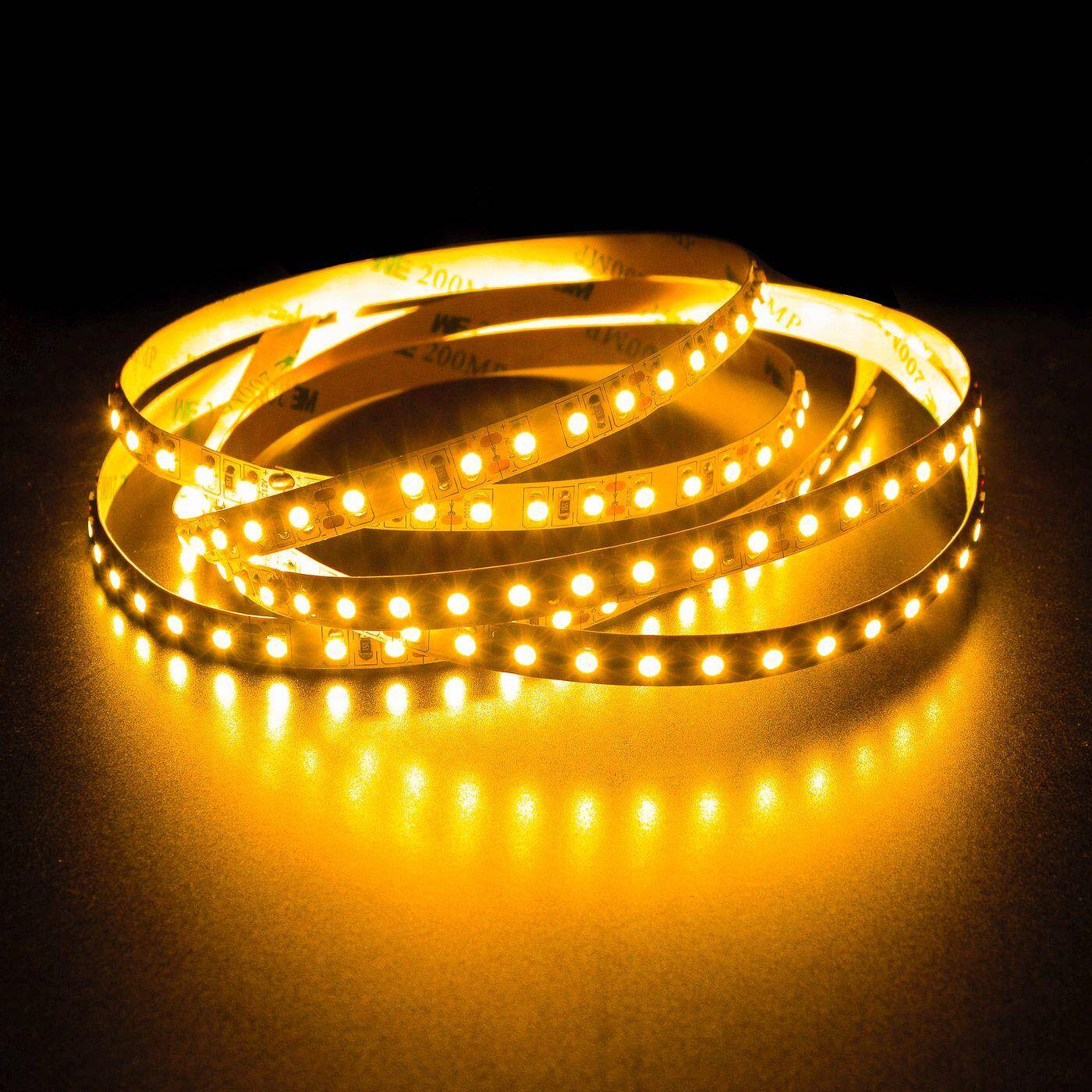5m (500cm) LED Strip Tape Bar 24V Yellow IP20 600LEDs 120LED/m SMD2835