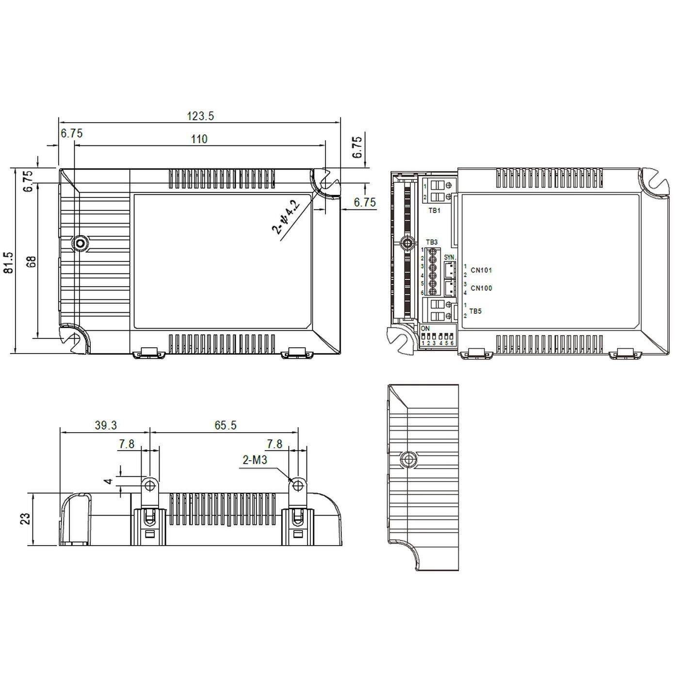 MEAN WELL LCM-60 60W 0-10V Dimmbar Konstantstrom LED Netzteil 500 600 700 900 1050 1400mA