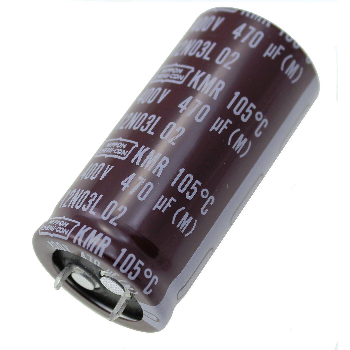 Snap-In Elko Kondensator Radial 470µF 400V 105°C 25,4x50mm EKMR401VSN471MQ50S 470uF