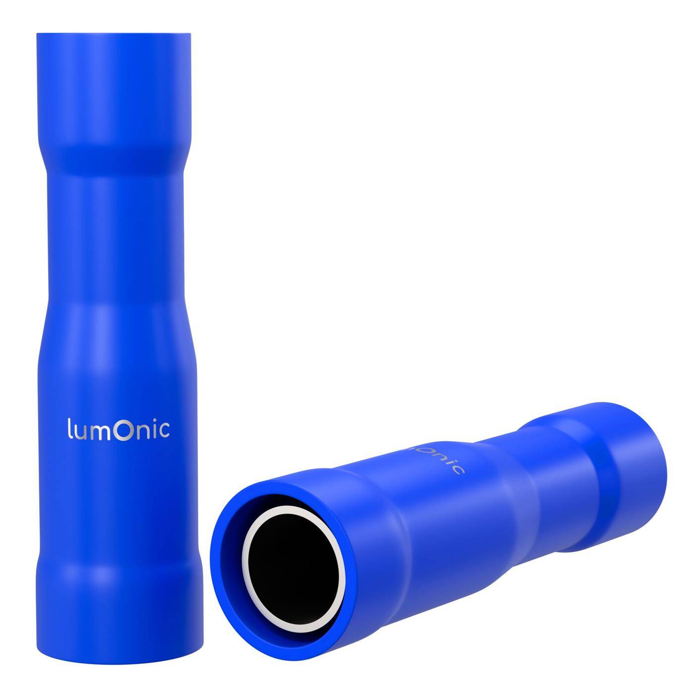 25x Rundsteckhülse teilisoliert 1,5-2,5mm² Stiftdurchmesser 5mm Blau für Rundstecker Messing verzinnt