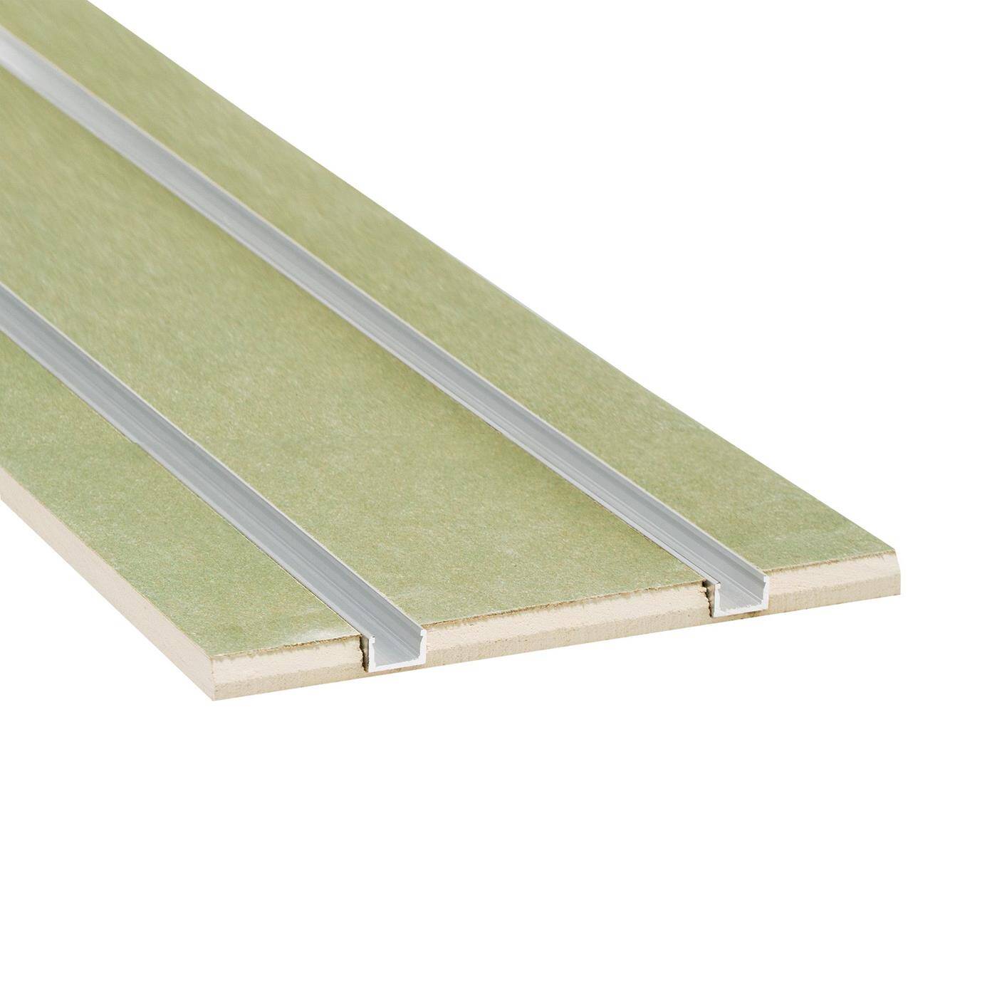 2m LED Trockenbau Paneel gerade 2-läufig für 12mm Streifen 2m LED Trockenbau Paneel gerade 2-läufig für 12mm Streifen