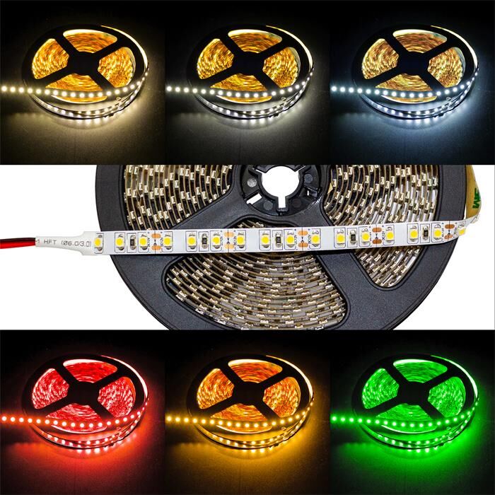 5m (500cm) LED Strip Tape Bar 24V Warm White 3000K IP20 600LEDs 120LED/m SMD2835