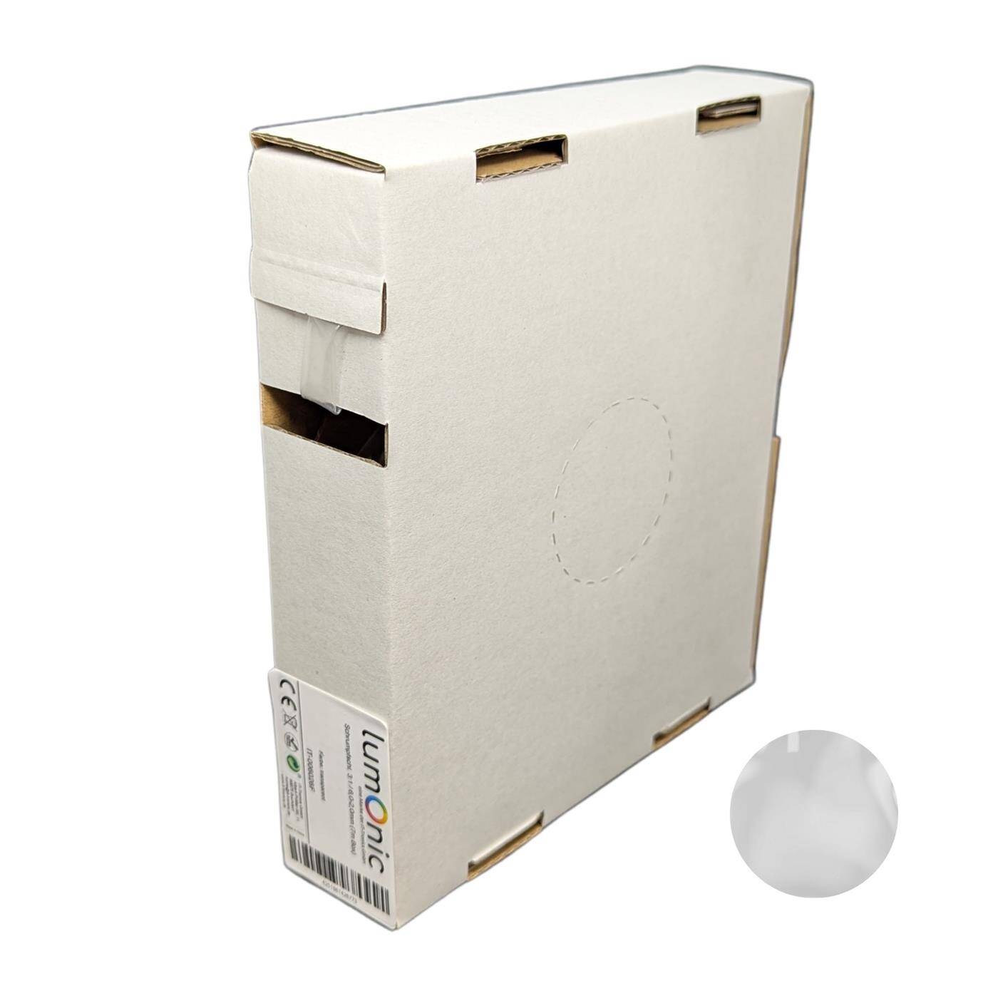 7m Heat shrink tubing Box 3:1 9 -> 3mm Transparent Flexible