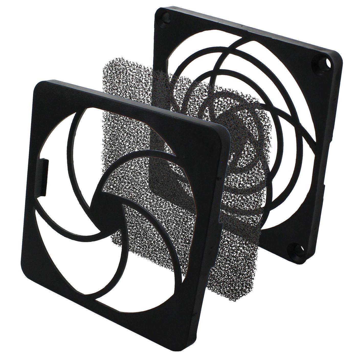 Lüftergitter + Staubfilter 80x80mm 30ppi 3-teilig Wechselfilter Lüftergitter + Staubfilter 80x80mm 30ppi 3-teilig Wechselfilter
