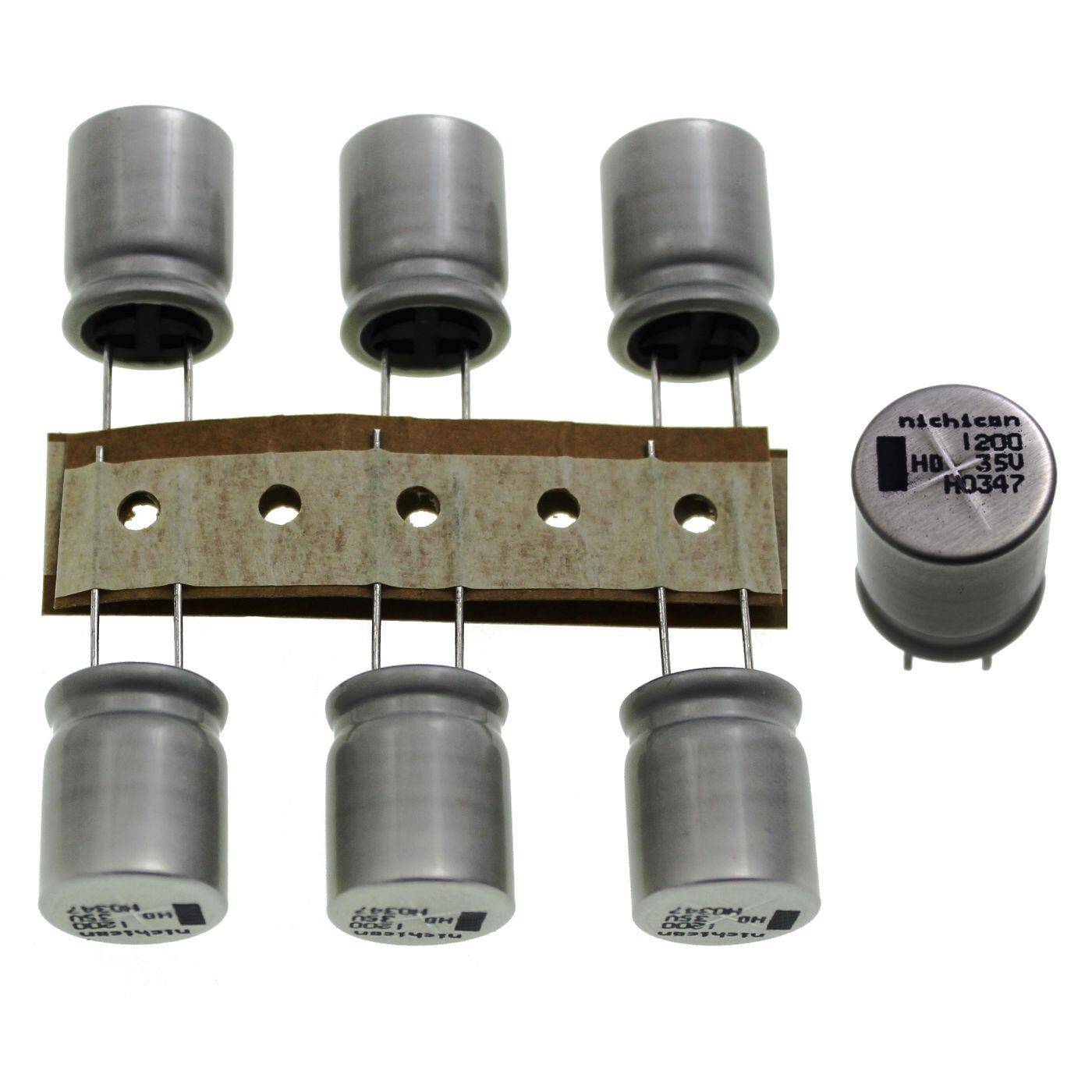 Elko Kondensator Radial 1200µF 35V | Elektrolytkondensator bis zu einer Temperatur von 105°C | 16x20mm | 1200uF UHD1V122MHR6YQ Nichicon