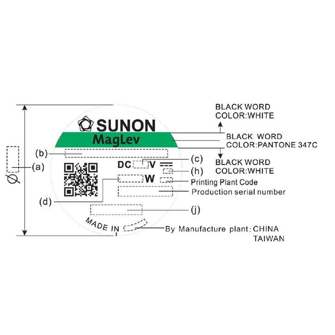 Fan 5V DC 0,33W 25x25x10mm 5,1m³/h 9800U/Min 5,1m³/h Sunon MF25100V21000UA99