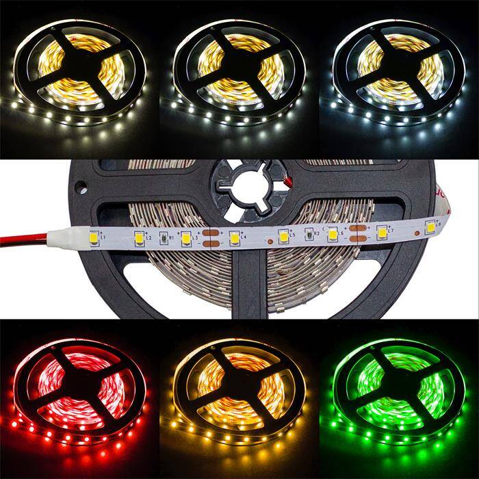 5m (500cm) LED Streifen Band Leiste 24V Warm Weiß 3000K IP20 300LEDs 60LED/m SMD2835 5m (500cm) LED Streifen Band Leiste 24V Warm Weiß 3000K IP20 300LEDs 60LED/m SMD2835