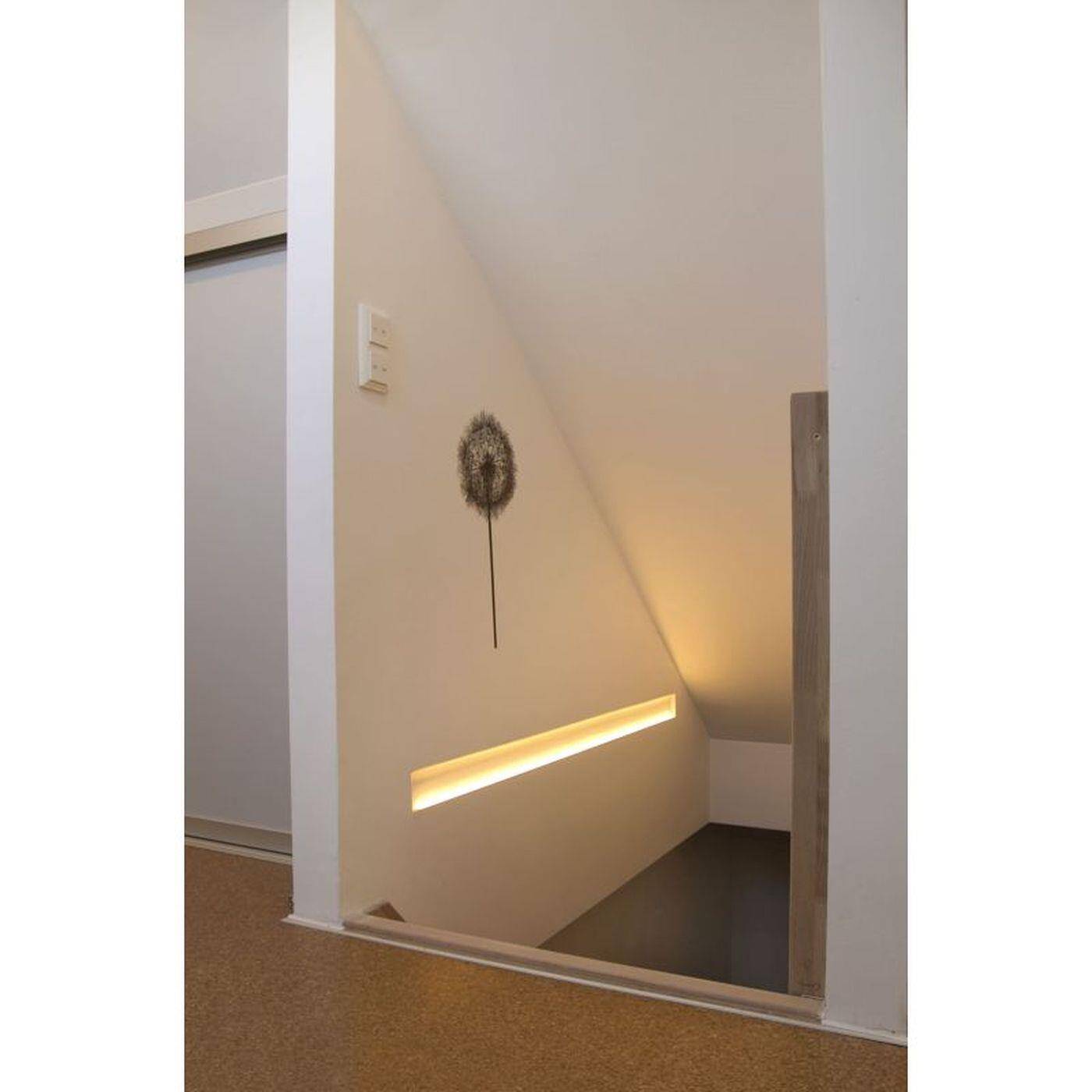 2m LED Trockenbauprofil R10-F mit Reflektor-Sichtschenkel für Gipskartonplatten Stahl Zinkblech