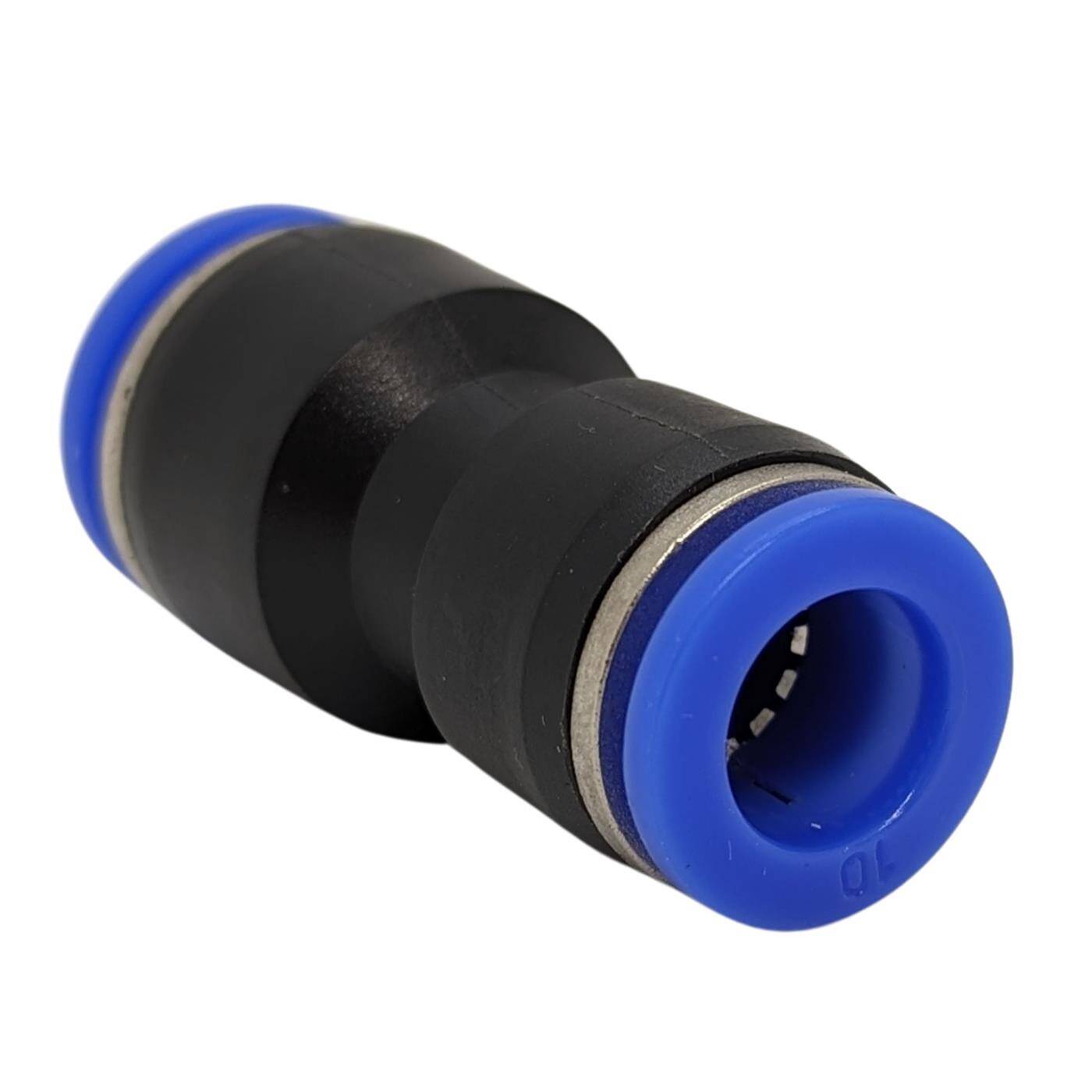 PU Schlauch Steckverbinder Reduzierung 12mm -> 10mm gerade Schnellverschluss Druckluft Reduzierung Schlauchreduzierung Pneumatik & Automatisierung