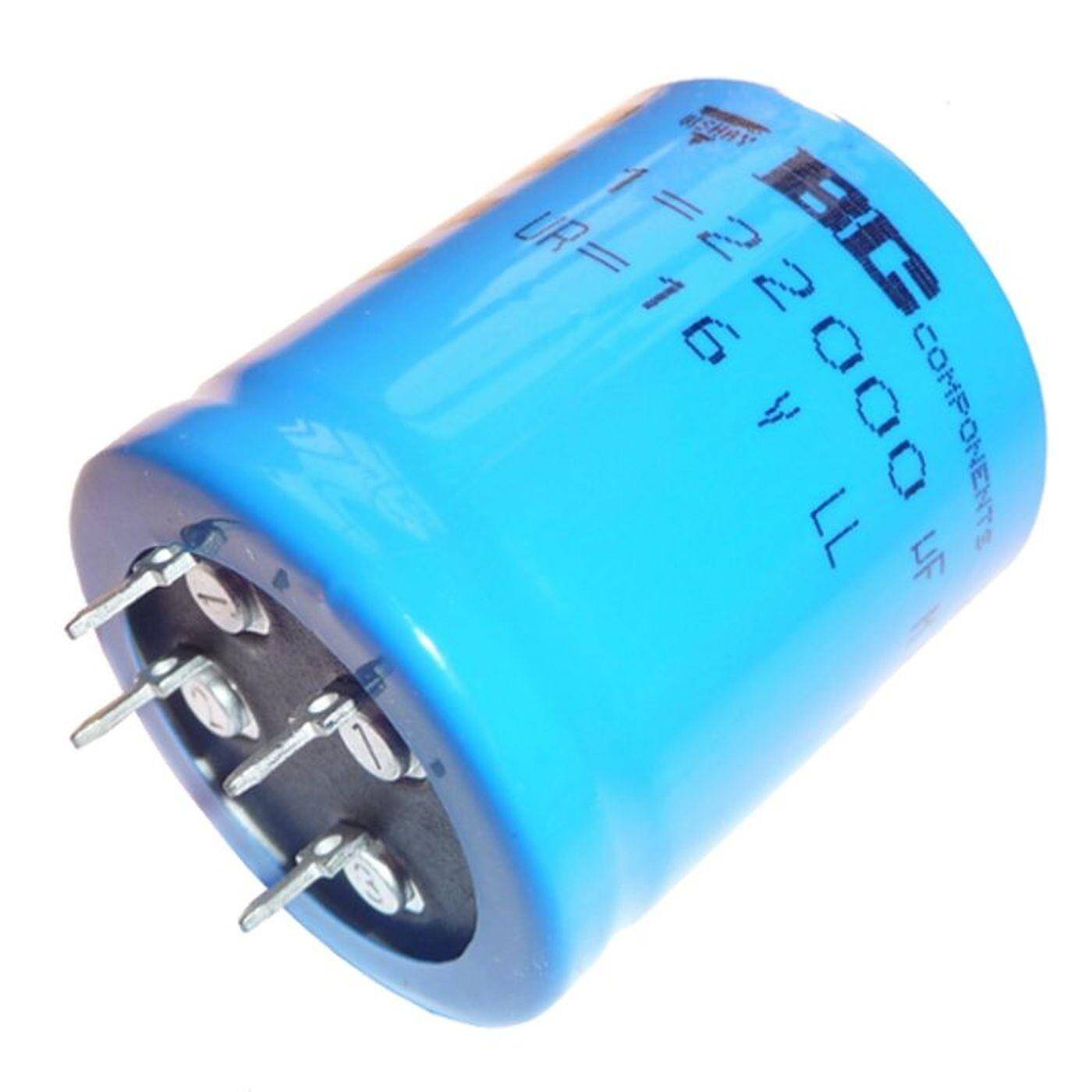 4-Pin Elko Kondensator 15000µF 10V | Elektrolytkondensator bis zu einer Temperatur von 85°C | 35x40mm | 15000uF 222205054153 Vishay