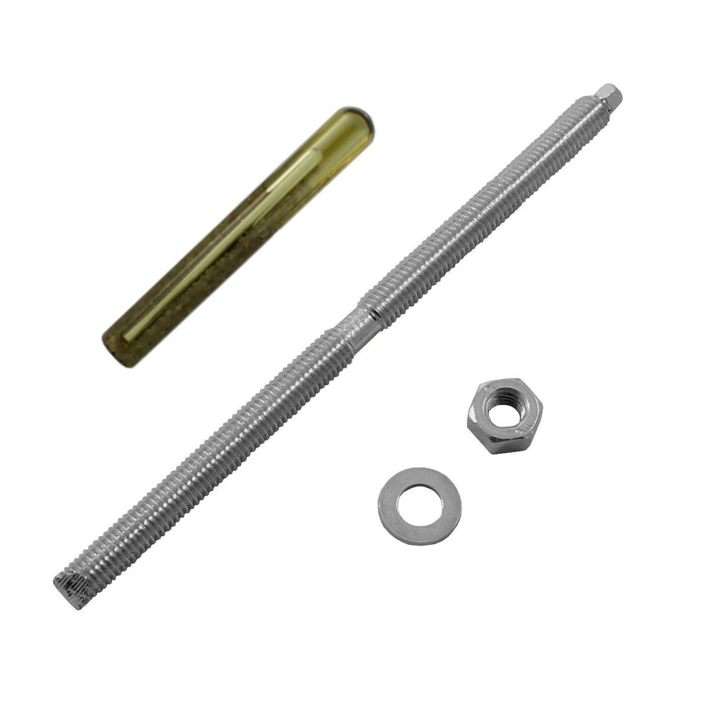 Lumonic Ankerstange + Verbundankerpatrone M8 x 110 Edelstahl A4 I Zur Verwendung als Keilanker, Metalldübel, Bolzenanker, Blitzdübel I Für verschiedene Arten Durchsteckmontagen