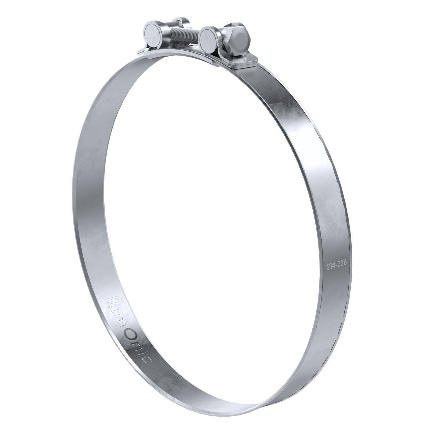 1x Lumonic Gelenkbolzenschelle 214-226mm  Auspuffschelle für Bau PKW LKW