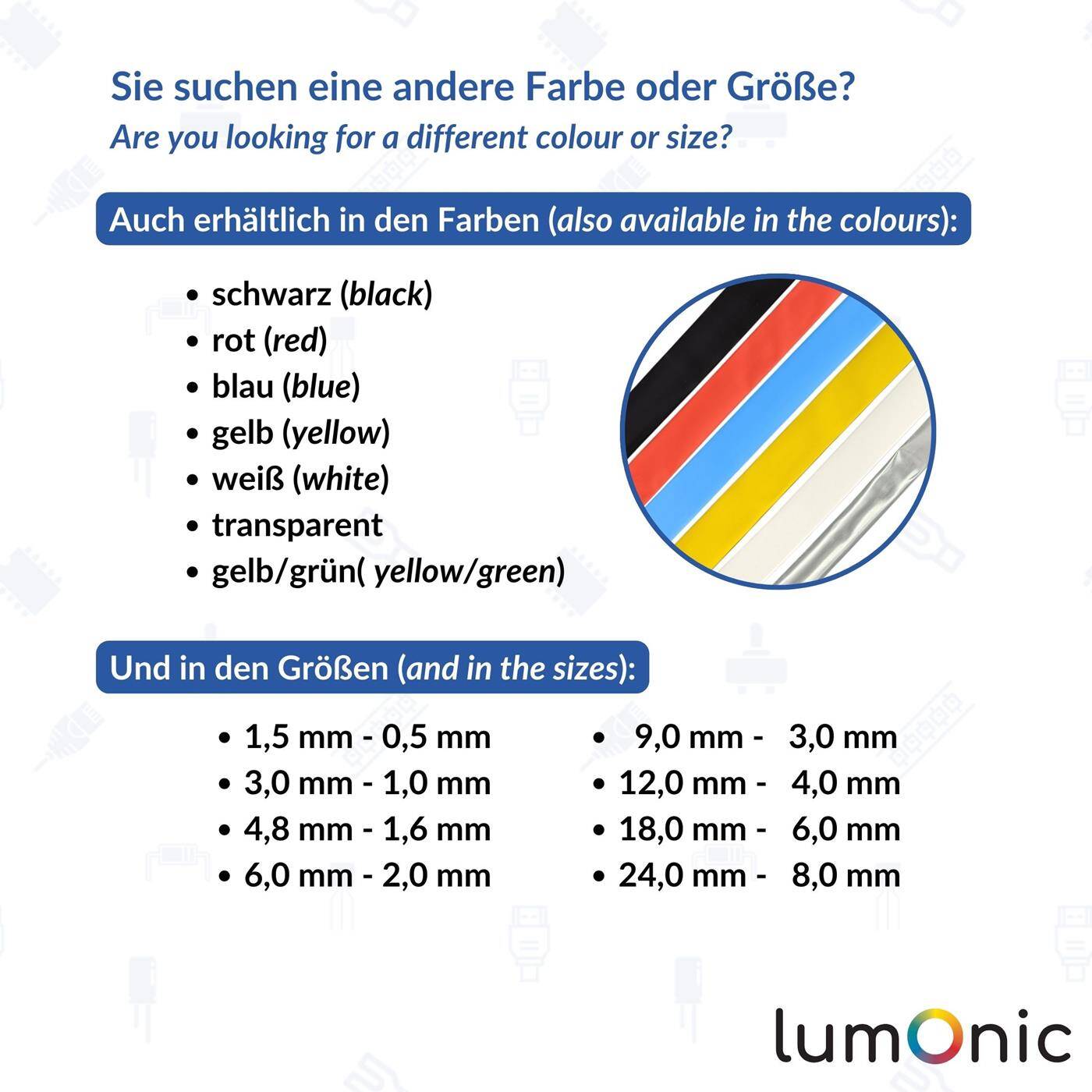 10m Schrumpfschlauch Box 3:1 1,5 -> 0,5mm Gelb