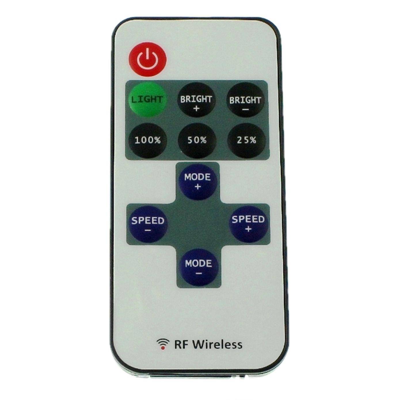 Mini LED RF Controller 10Key Fernbedienung 12...24V 144W einfarbig; 2-Pin Plug + Play