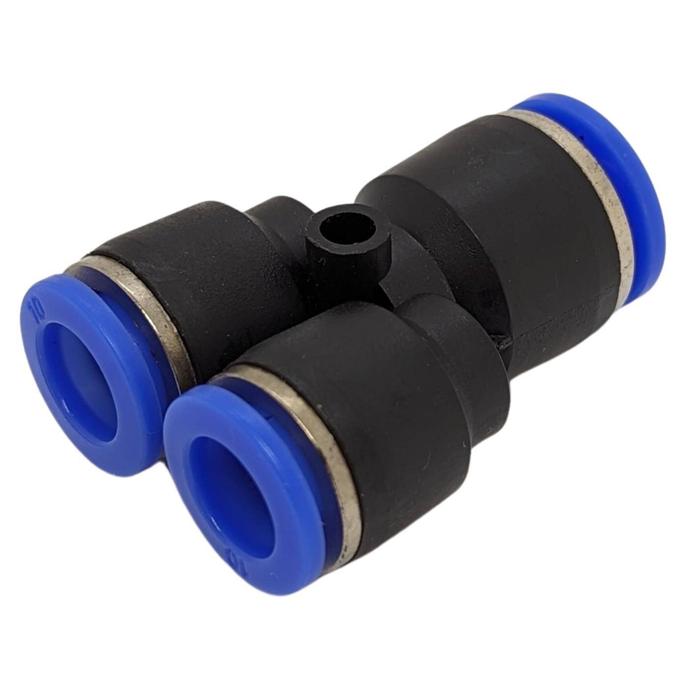 PU Schlauch Y-Steckverbinder Reduzierung 12mm -> 2x10mm Y-Stück Push-in pneumatischer Steckverbinder Y-Verteiler reduzierend Druckluft & Automatisierung