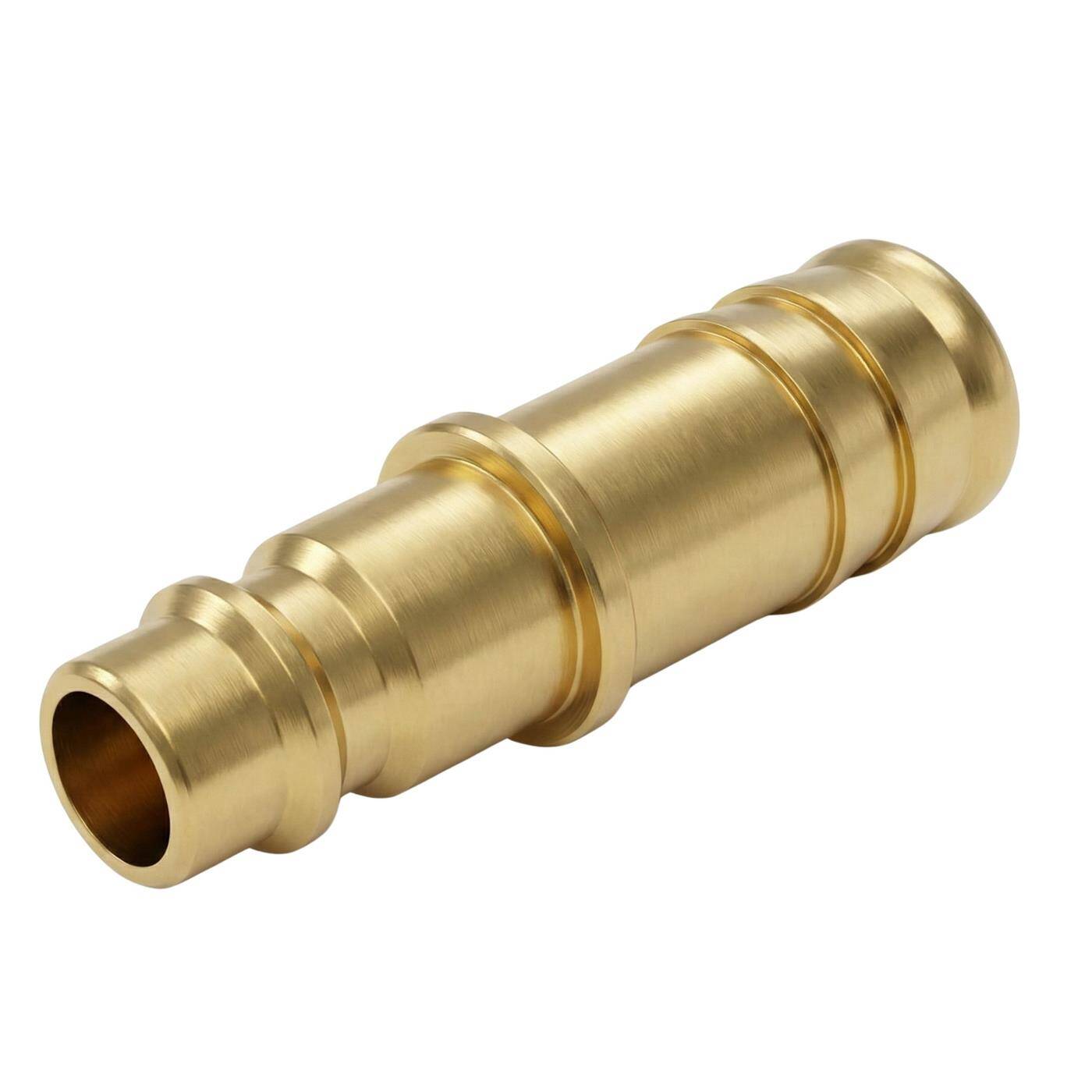 Kupplungsstecker mit Schlauchstutzen für 13mm Schlauch aus Messing Druckluftkupplung-Stecker Schnellkupplung für Werkstätten, Betriebe und Heimwerker