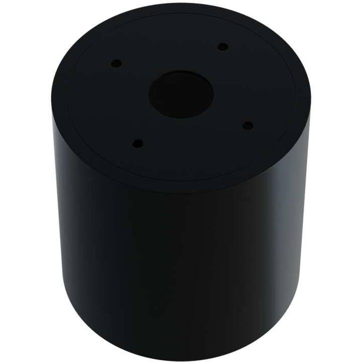 LED Surface mount frame Round 80x84mm Black Aluminium Swivelling Spot GU10 MR16