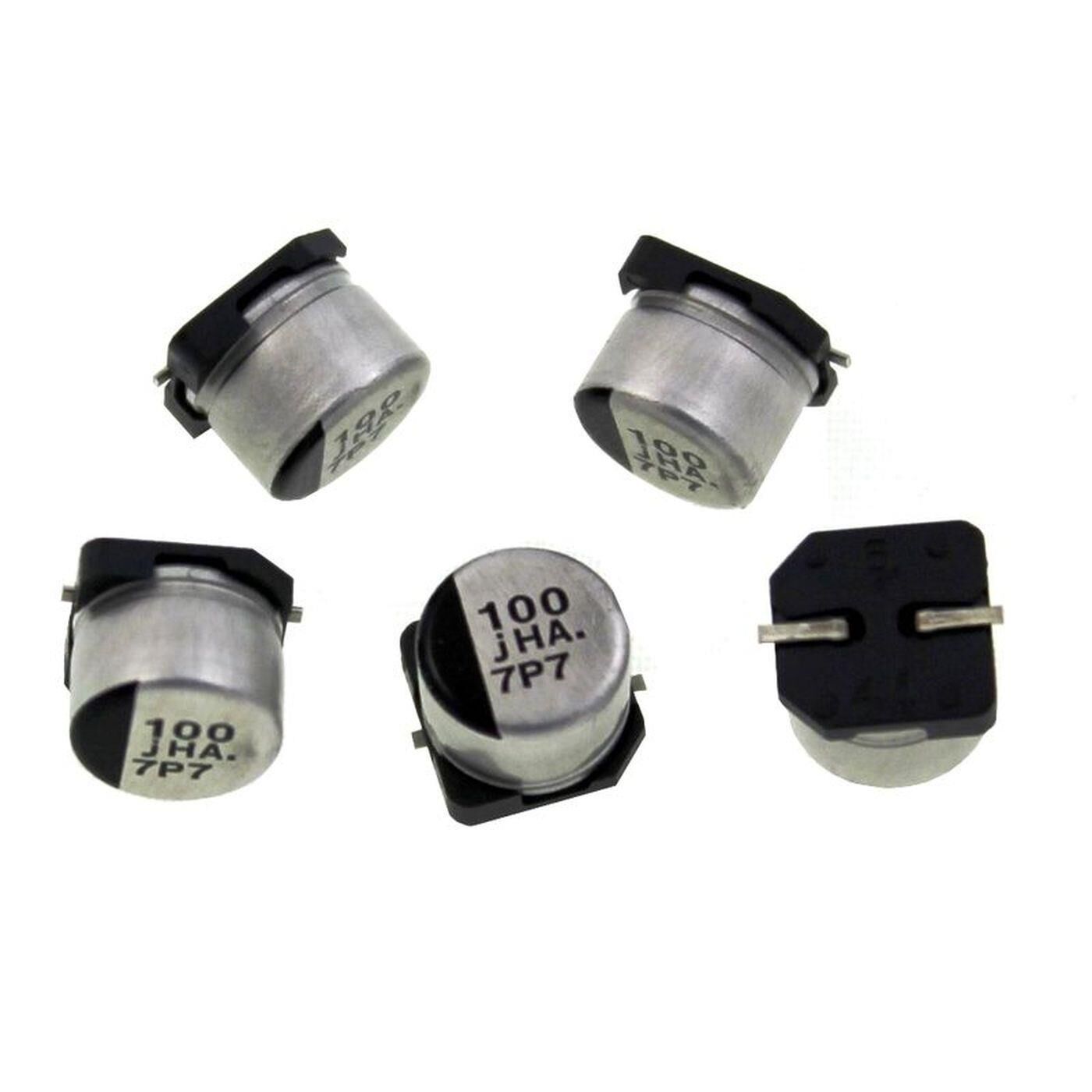 SMD Electrolytic capacitor 100µF 6,3V 105°C EEEHA0J101P d6,3x5,4mm 100uF