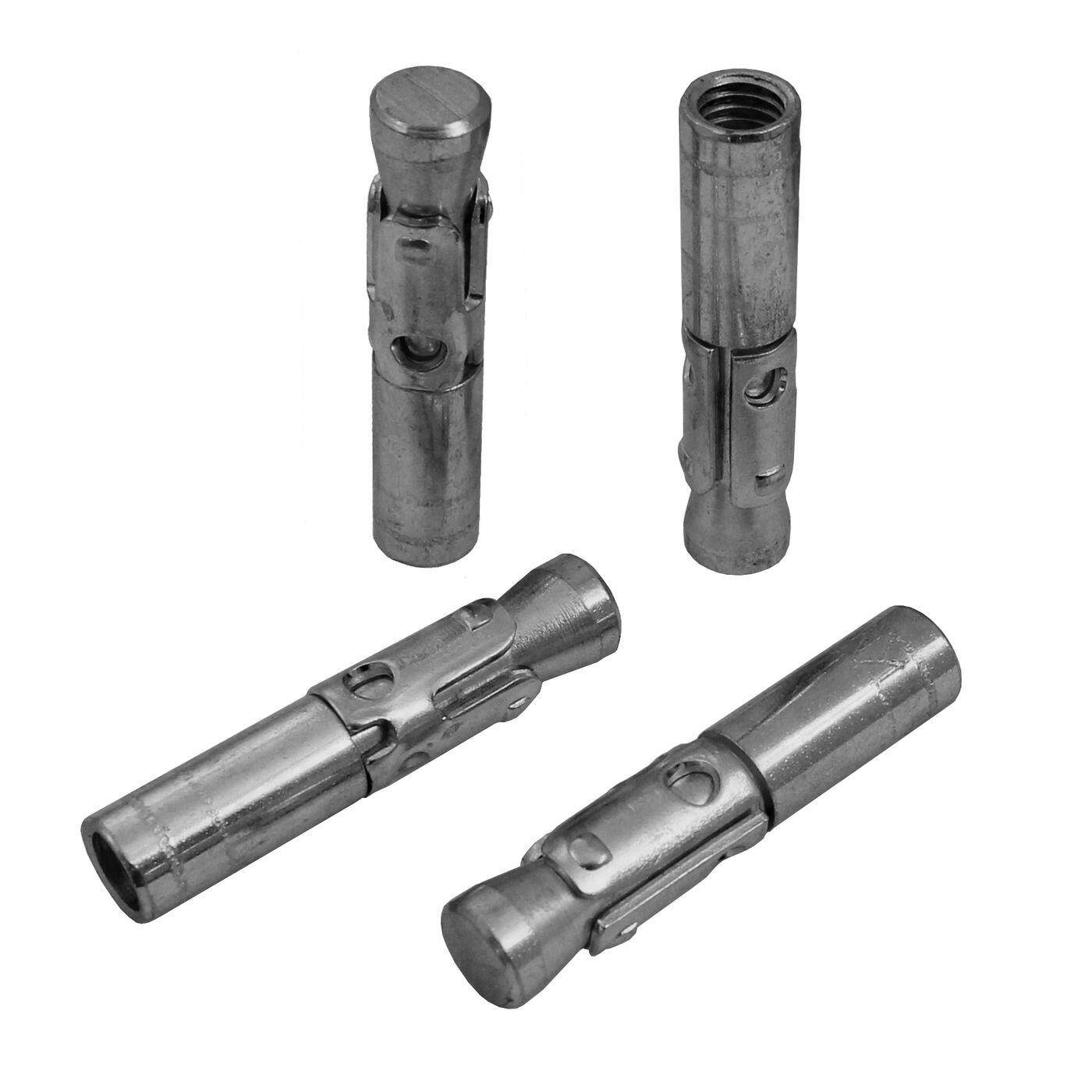 Lumonic Schwerlastdübel mit Innengewinde M8x15mm | hochwertige Edelstahl V2A Innenkeilanker | Durchsteckmontage,  | Betonanker, Schwerlastanker | für Gewindestangen, Haken, Ösen, Boxsack