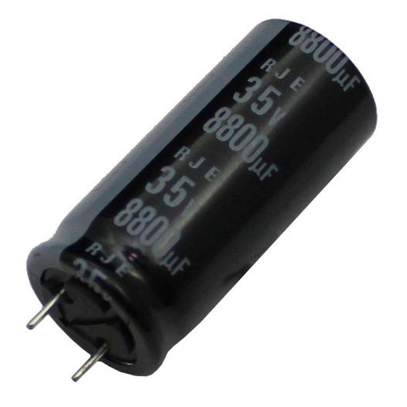 Elko Capacitor Radial 8800µF 35V | Electrolytic capacitor up to a temperature of 105°C | 18x40mm | 8800uF RJE-35V882MK9#Q-FAK Elna
