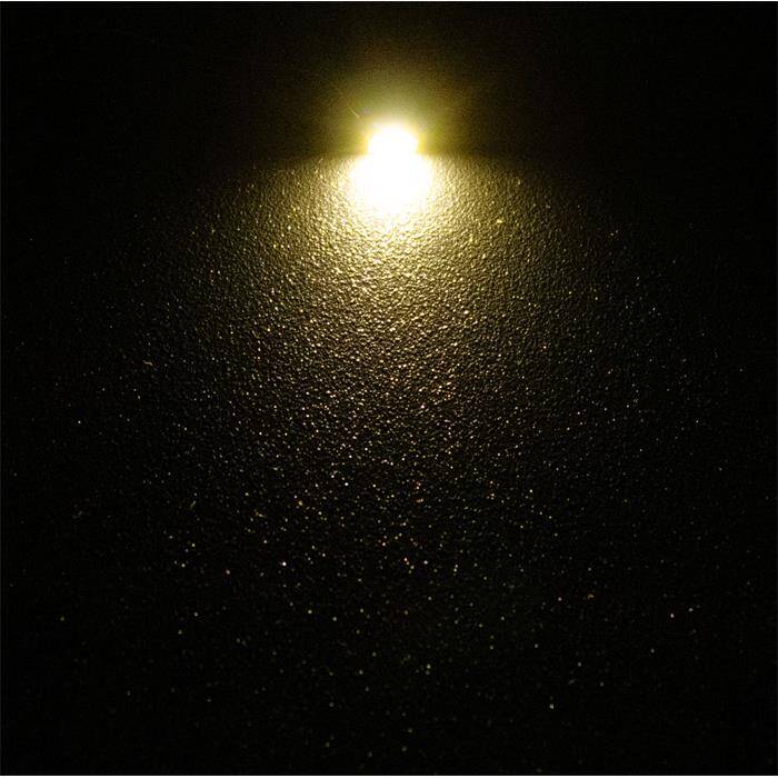 10x Superhelle LEDs SMD 0603 Warm Weiß mit Kupferlackdraht 20cm + 12V Vorwiderstand