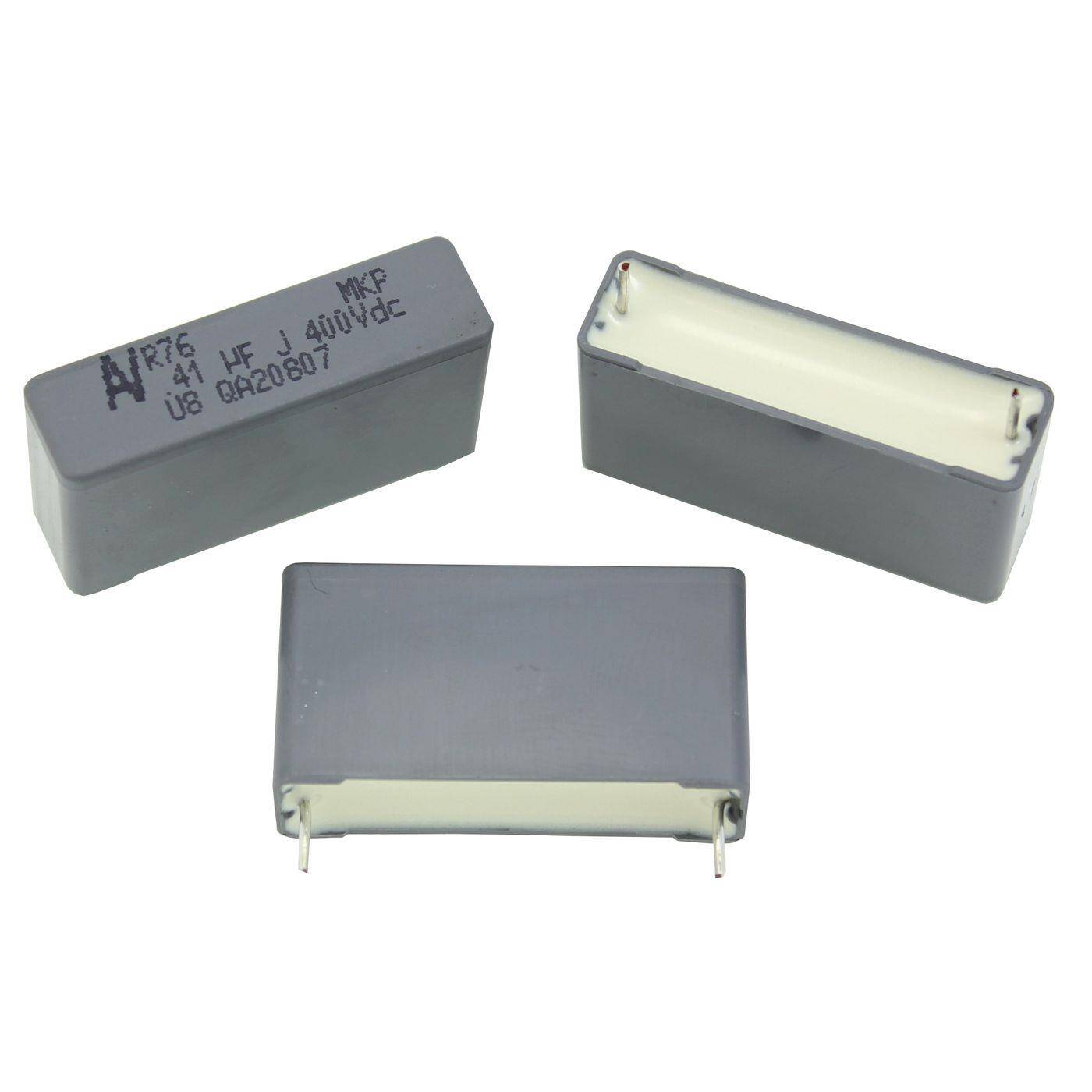 Arcotronics MKP Folien Kondensator | 0,41µF 400V DC I 2-Pin Anschluss I 2-Pin I 0,41uF, 410nF I Kondensator für Frequenzweichen von Lautsprechern oder zur Entstörung von elektrischen Geräten