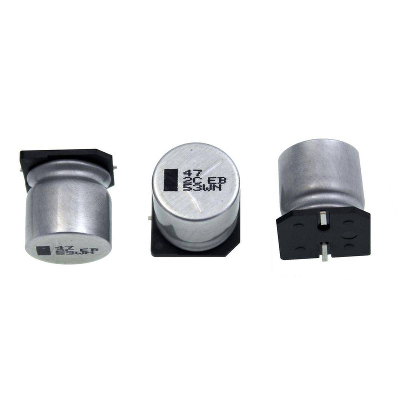 SMD Elko Kondensator 47µF 160V | Elektrolytkondensator bis zu einer Temperatur von 105°C | 16x17mm | 47uF EEVEB2C470SM Panasonic