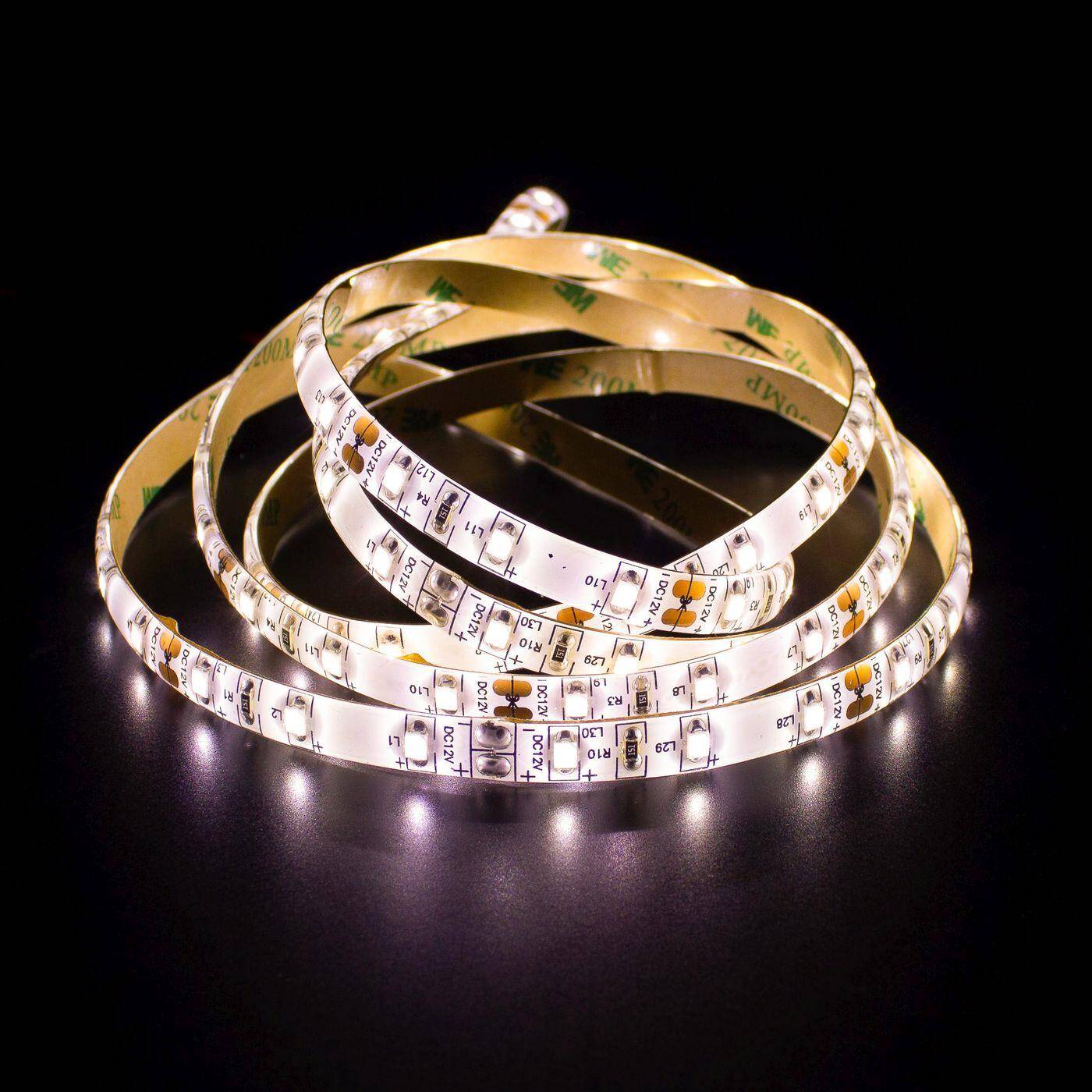 5m (500cm) LED Streifen Band Leiste 24V Neutral Weiß 4500K IP65 300LEDs 60LED/m SMD2835