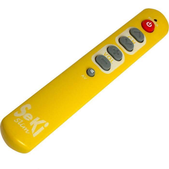 Universal Fernbedienung SeKi Slim Gelb Lernfähig für Senioren + Kinder Universal Fernbedienung SeKi Slim Gelb Lernfähig für Senioren + Kinder