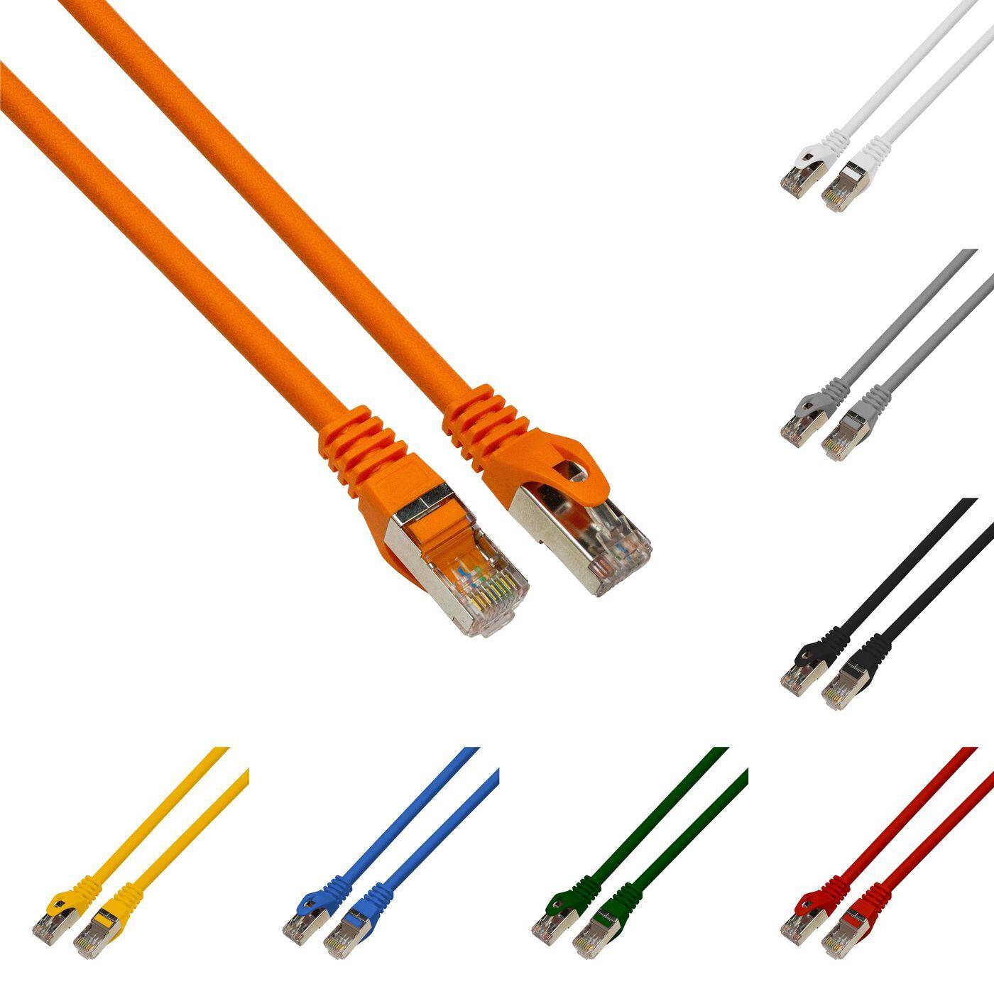 15m RJ-45 Netzwerkkabel Patchkabel CAT7 Weiß S/FTP Ethernet DSL LAN CAT.7