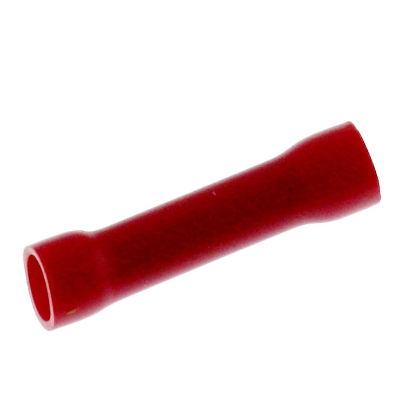 25x Butt connector fully insulated 0,5-1,5mm² Red Crimp connector Copper tinned