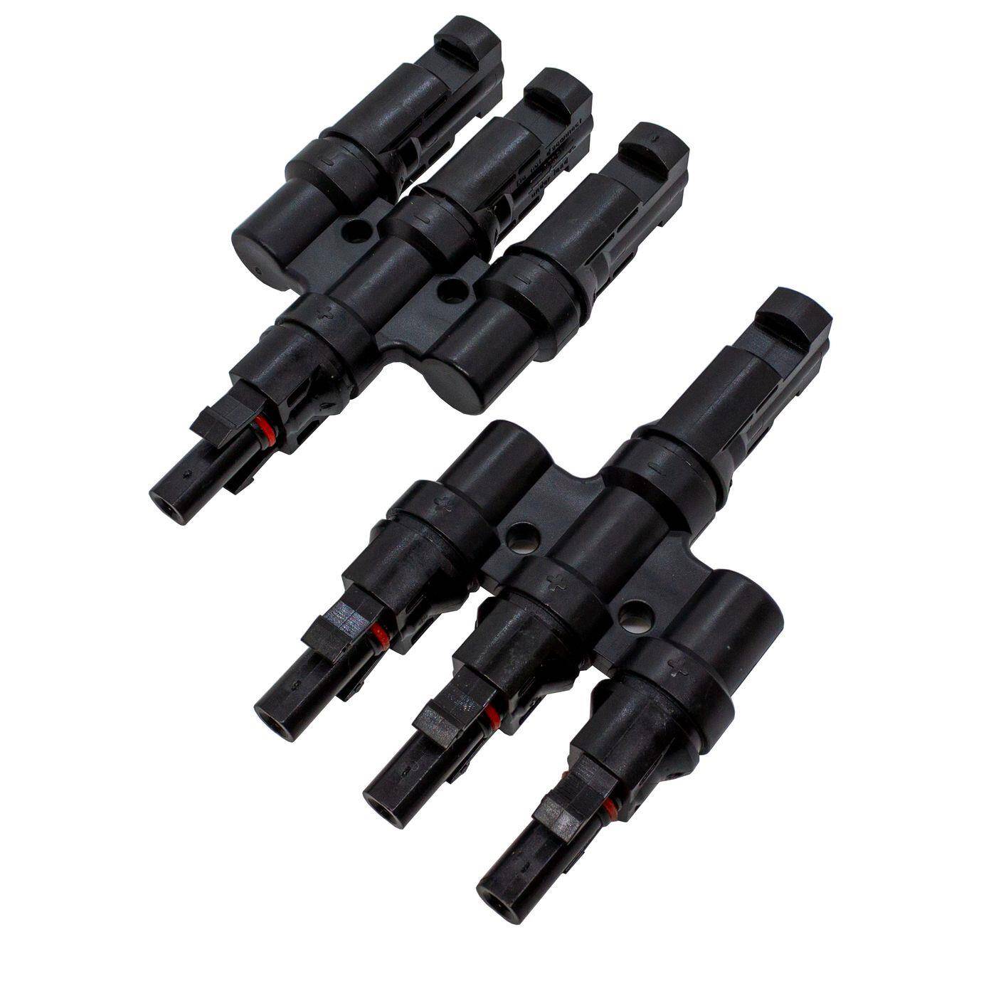 1 Paar Solar Y-Verteiler 3-fach Photovoltaik 1000V DC 30A IP67 -40...+125°C Stecker Buchse 1 Paar Solar Y-Verteiler 3-fach Photovoltaik 1000V DC 30A IP67 -40...+125°C Stecker Buchse