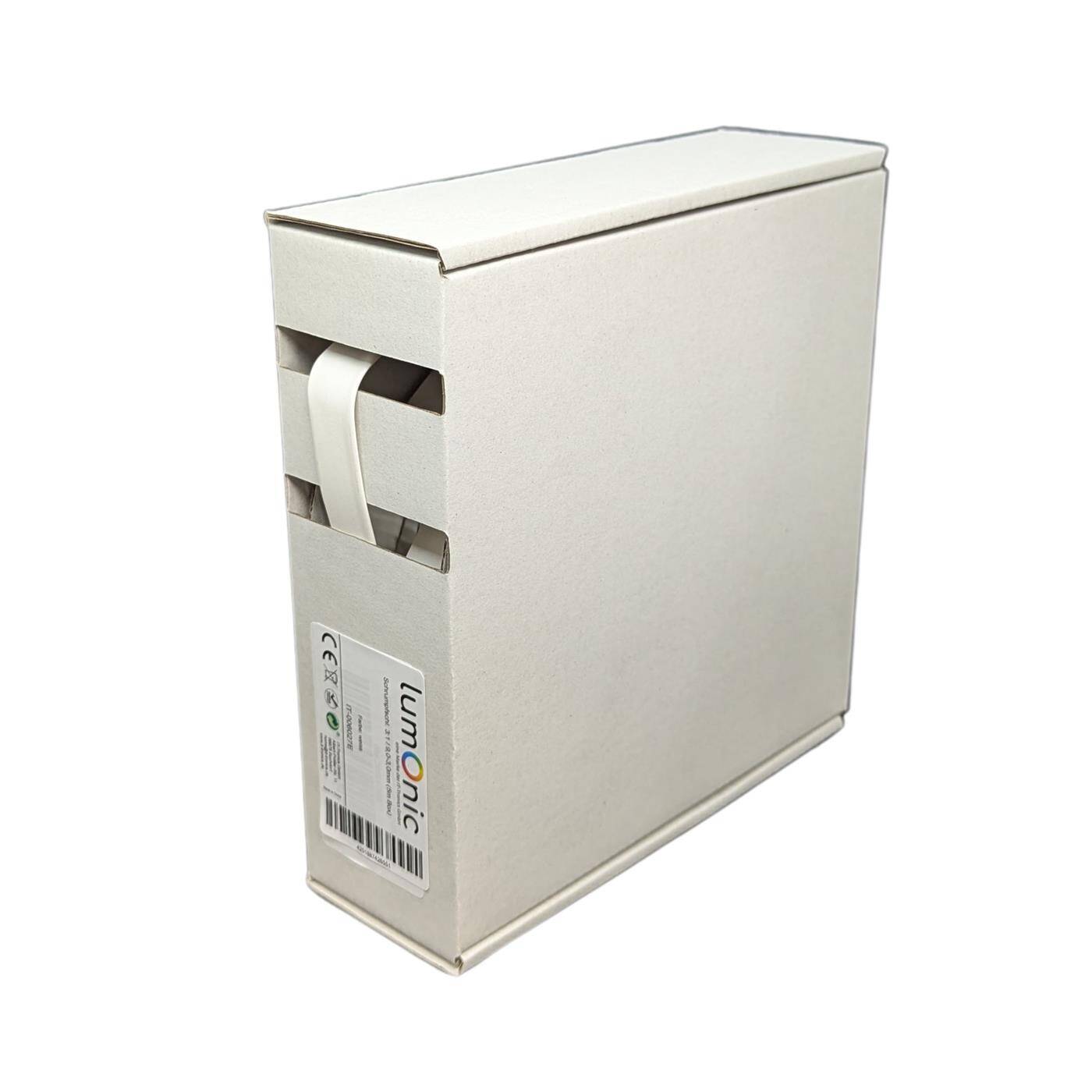 5m Heat shrink tubing Box 3:1 9 -> 3mm White Flexible