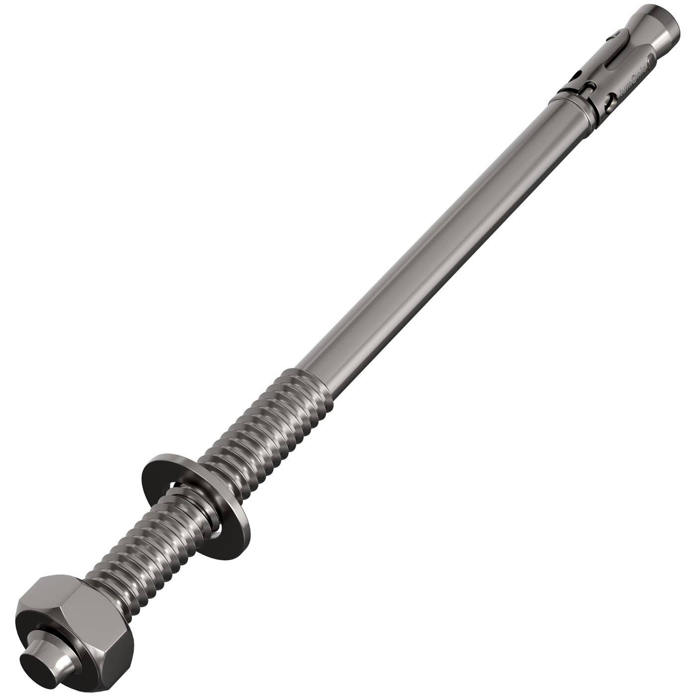 Lumonic Schwerlastdübel M8 x 150mm | hochwertige Edelstahl V2A Keilanker | Durchsteckmontage,  | Betonanker, Schwerlastanker | für Überdachungen, Geländer, Regale, Trennwände