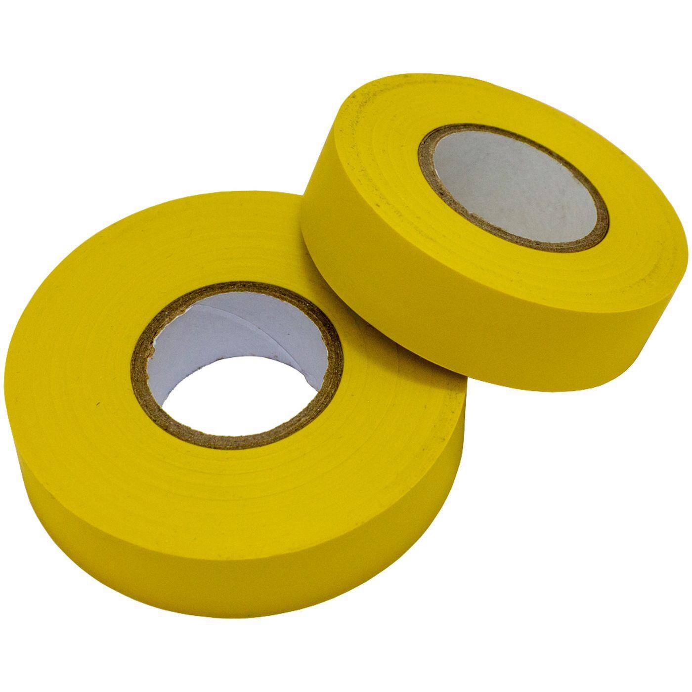 Lumonic 1 Rolle PVC Isolierband 19mm x 20m Klebeband gelb Isoband I Geeignet für Elektriker und Bastler I Isolierklebeband in verschiedenen Längen und Farben
