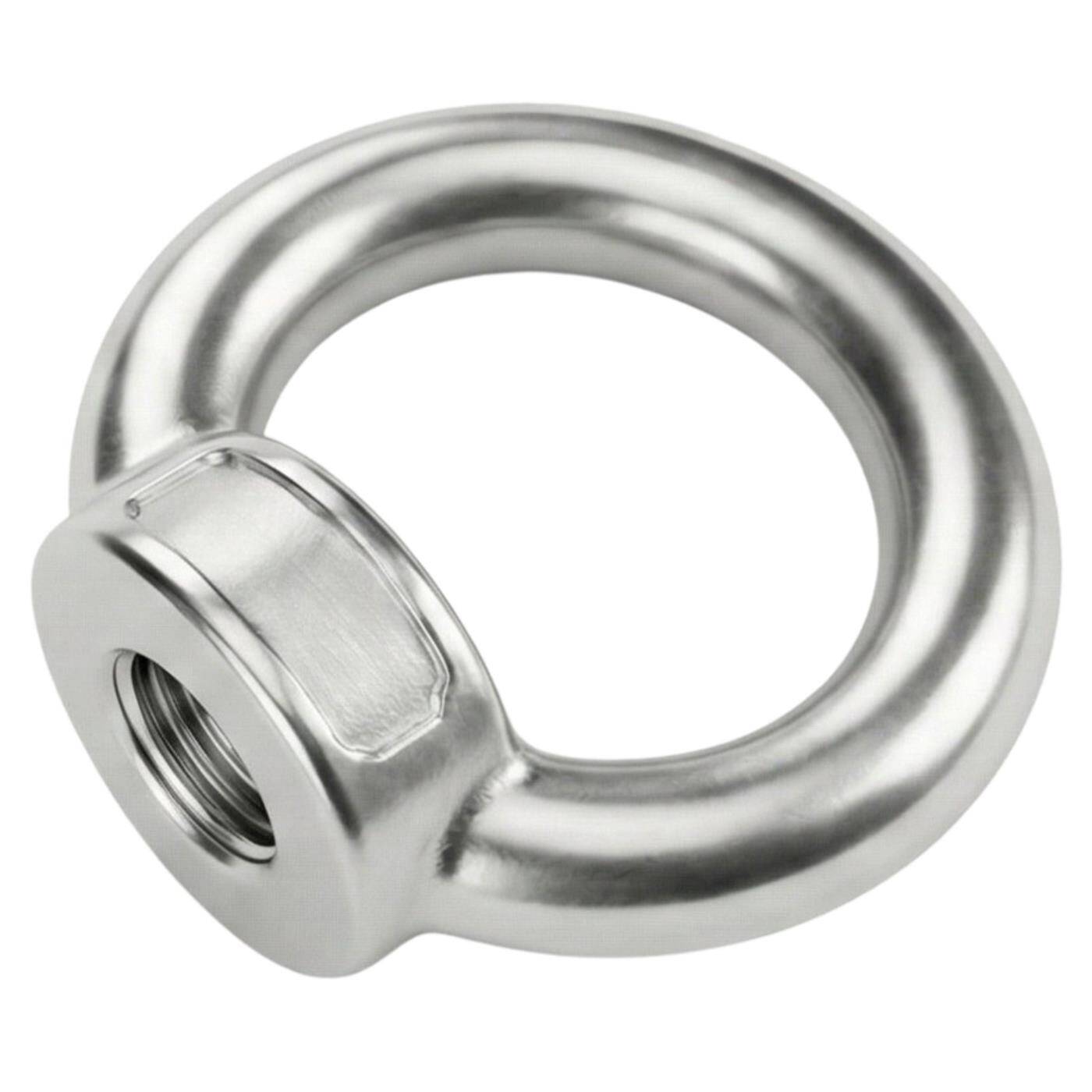 Ring nut V2A stainless steel M8  Eyelet nut for hammock awning pavilion chains
