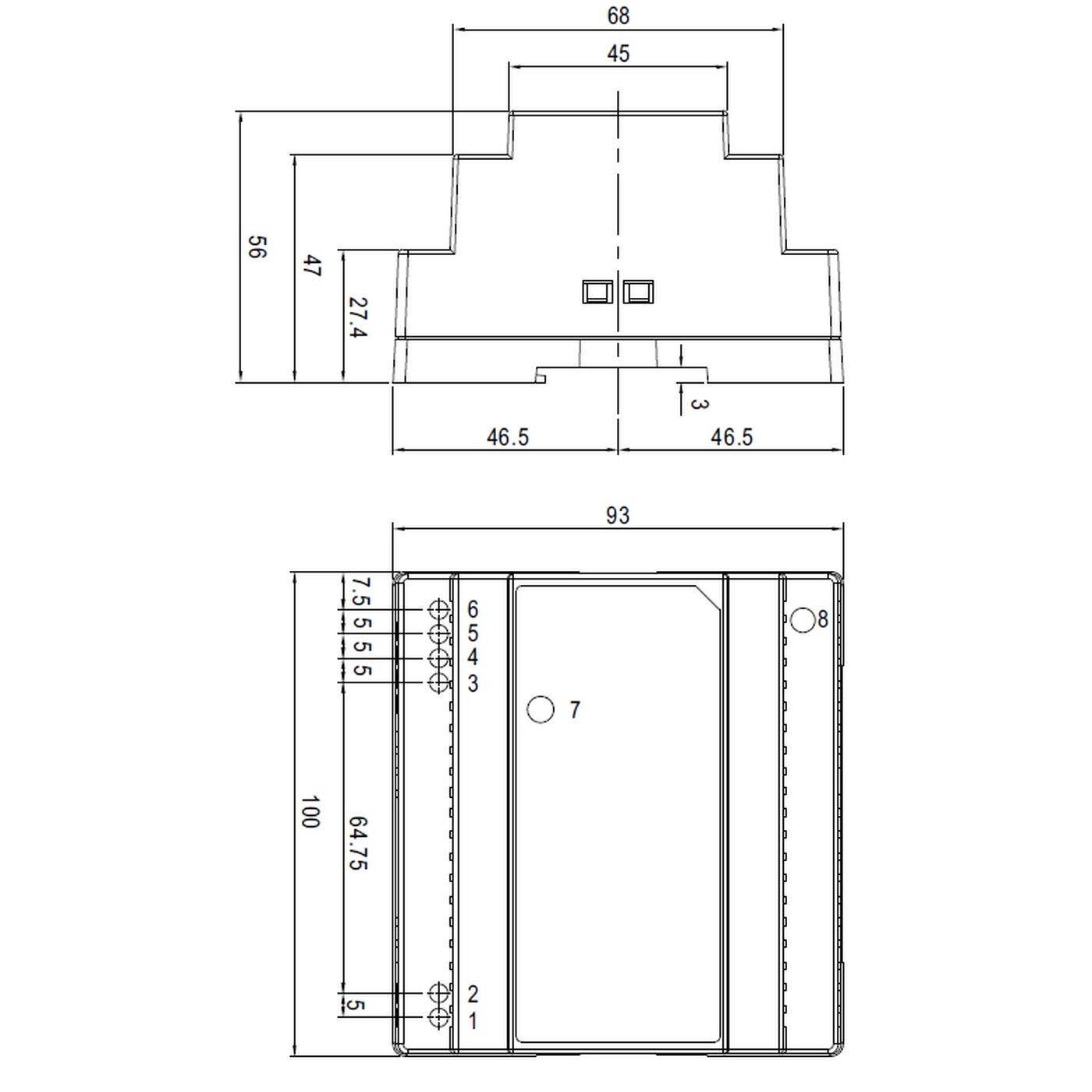 DR-100-15 97,5W 15V 6,5A Hutschienen Netzteil DR-100-15 97,5W 15V 6,5A Hutschienen Netzteil