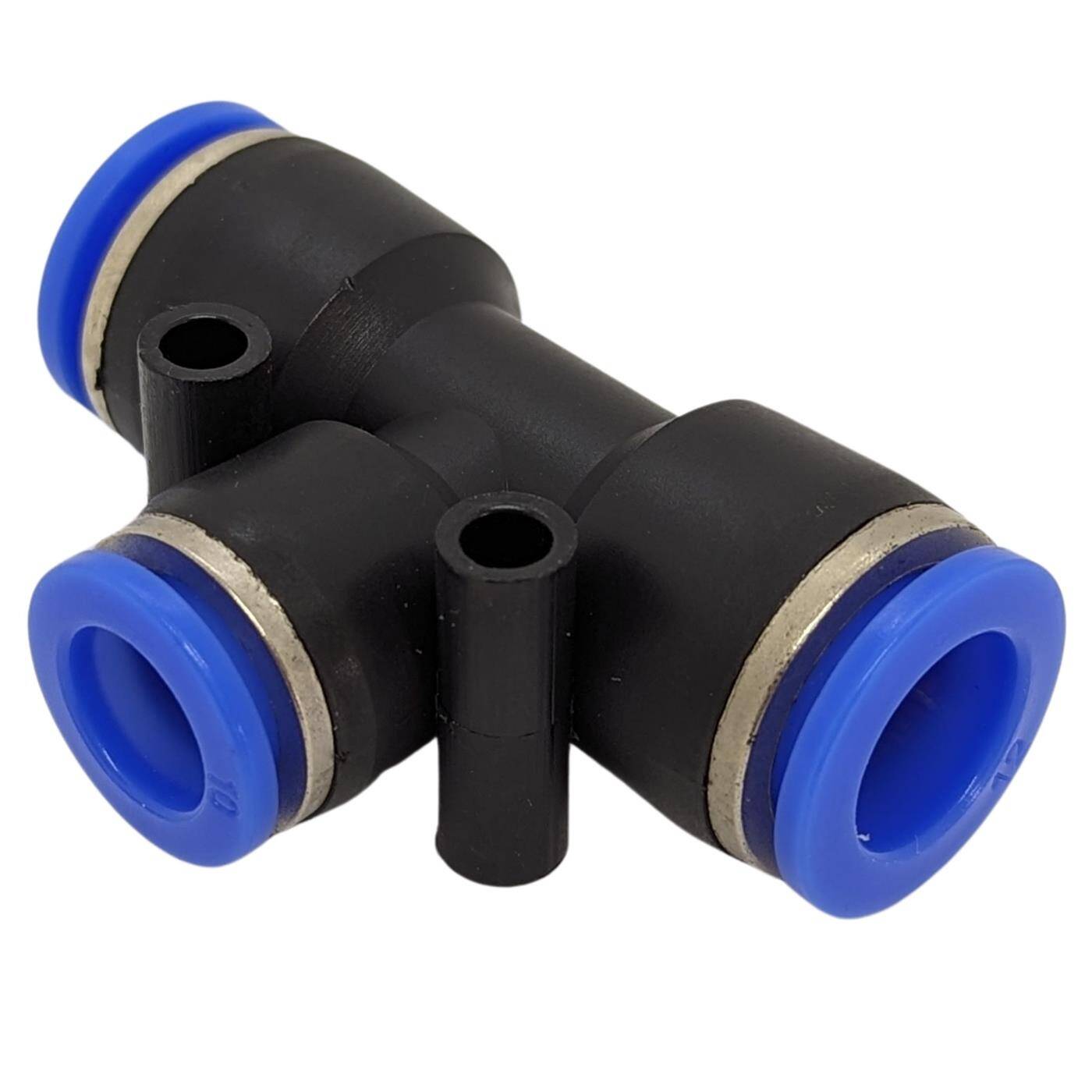 PU Schlauch T-Steckverbinder Reduzierung 12/10/12mm T-Stück Push-in pneumatischer Steckverbinder T-Verteiler reduzierend Druckluft & Automatisierung