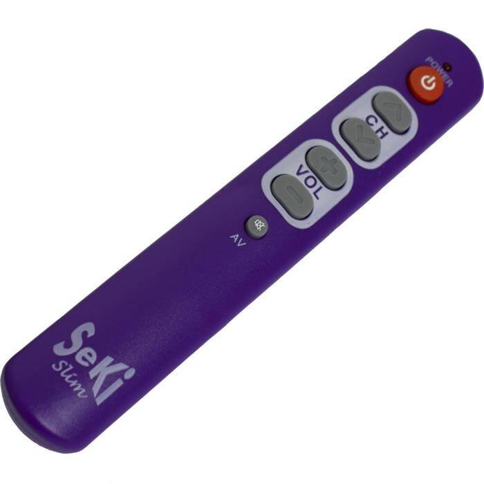 Universal Fernbedienung SeKi Slim Lila Lernfähig für Senioren + Kinder Universal Fernbedienung SeKi Slim Lila Lernfähig für Senioren + Kinder