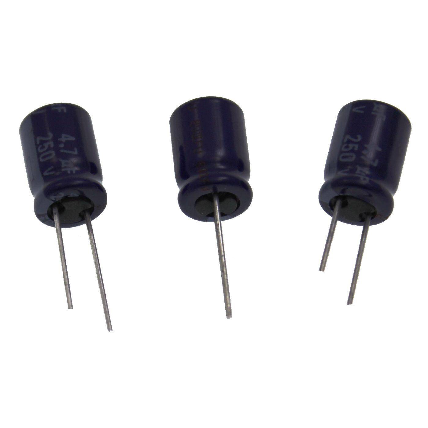 Electrolytic capacitor Radial 4,7µF 250V 85°C ECA2EM4R7 d8x11mm 4,7uF